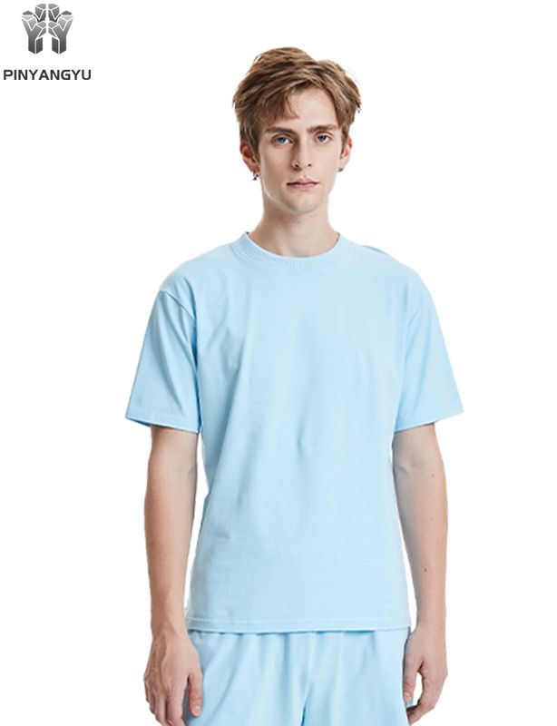 다채로운 색상의 티셔츠, 헐렁하고 통기성이 좋으며 남성 및 여성 스타일로 맞춤 제작 가능